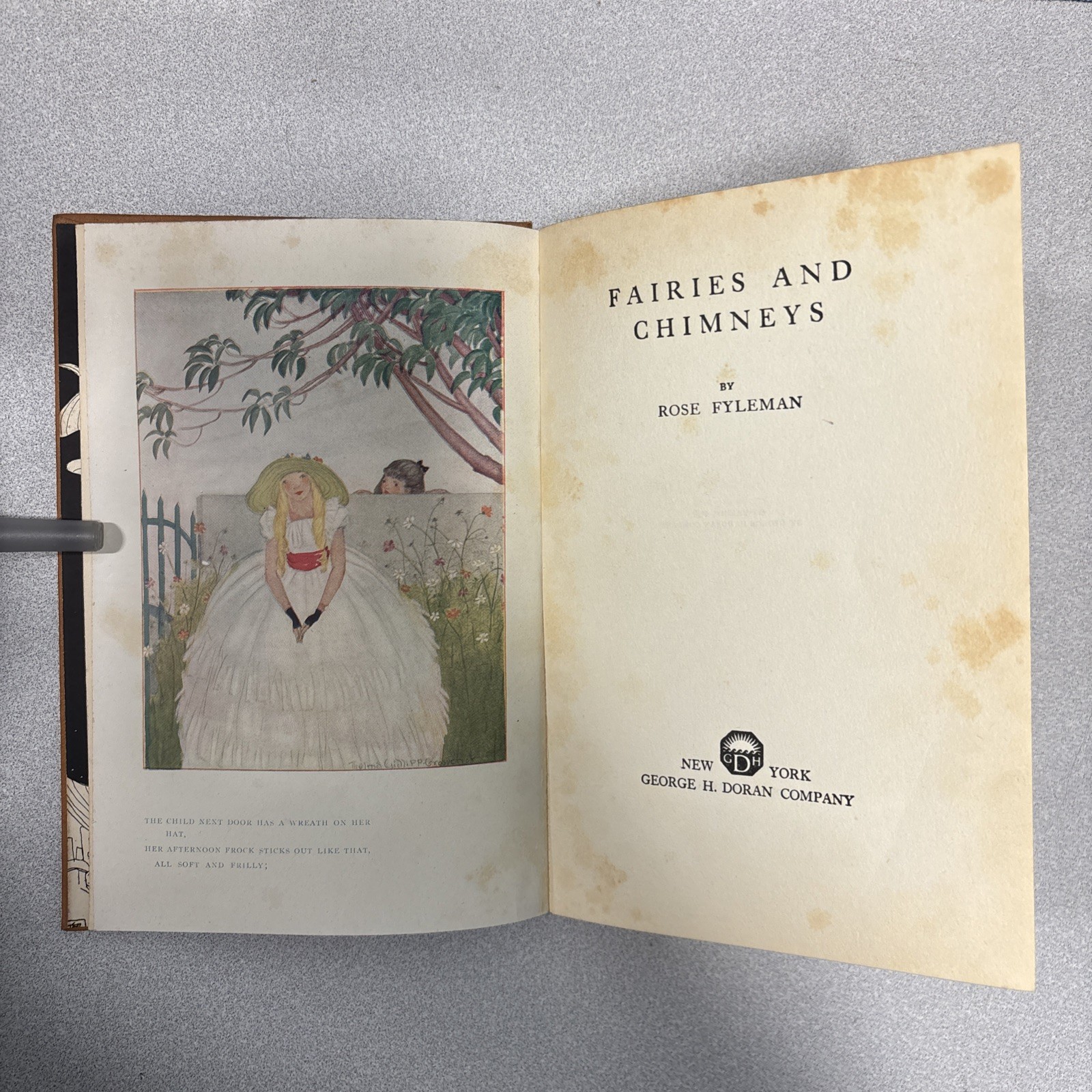 3 Volumes By Rose Fyleman Fairies&Chimneys, The Fairy Green And The Fairy Flute