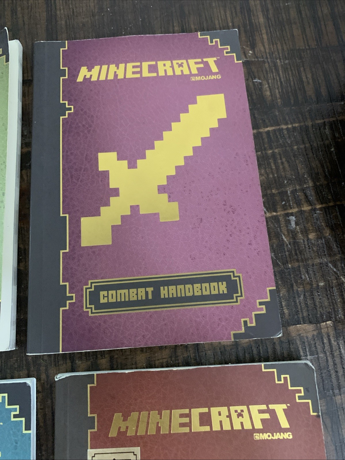 Minecraft Strategy Handbook 4 Book Set Mojang Gaming Guide