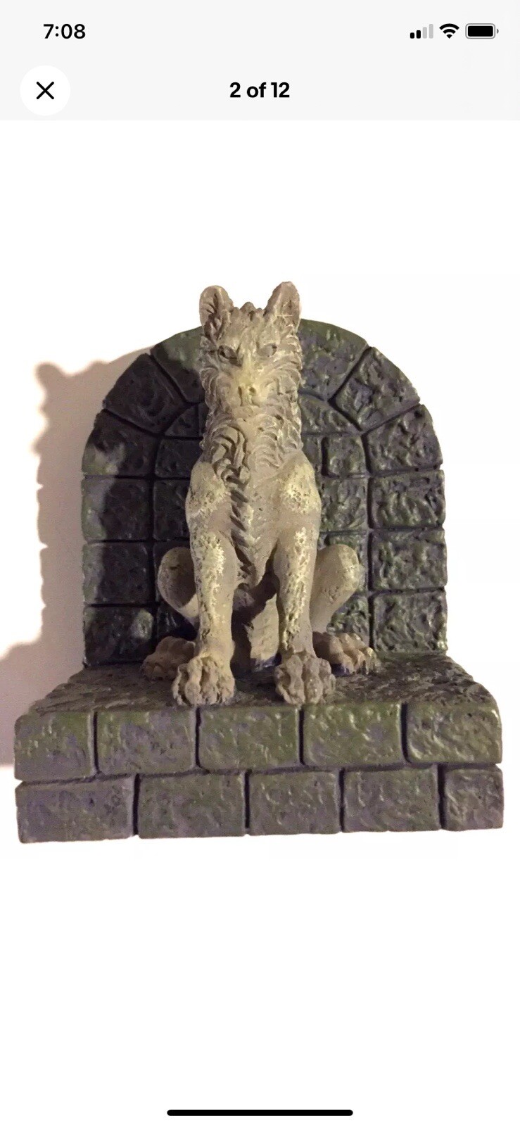 Game of Thrones: STARK DIREWOLF ~ RP Minis ~ 3″ MINI STATUE & BOOK ~New