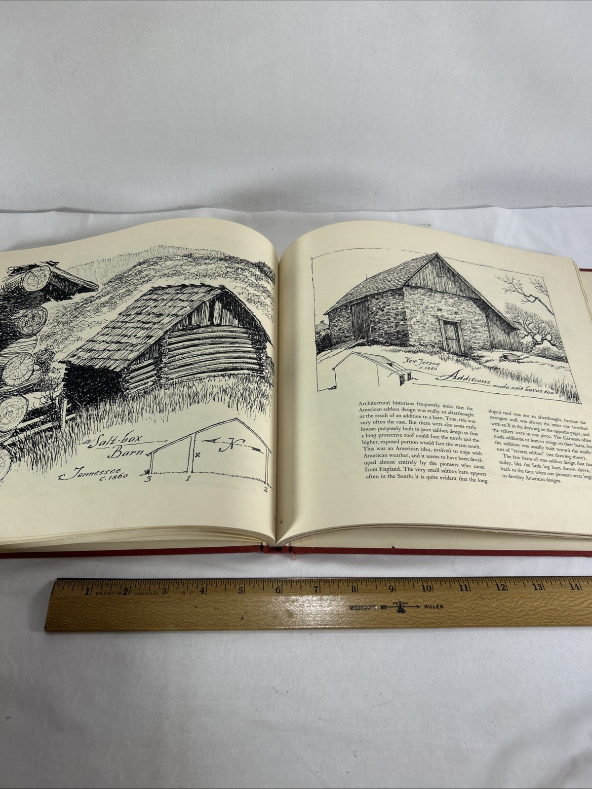 AN AGE OF BARNS BY ERIC SLOANE HARDCOVER Funk & Wagnalls Illustrated Farm Book
