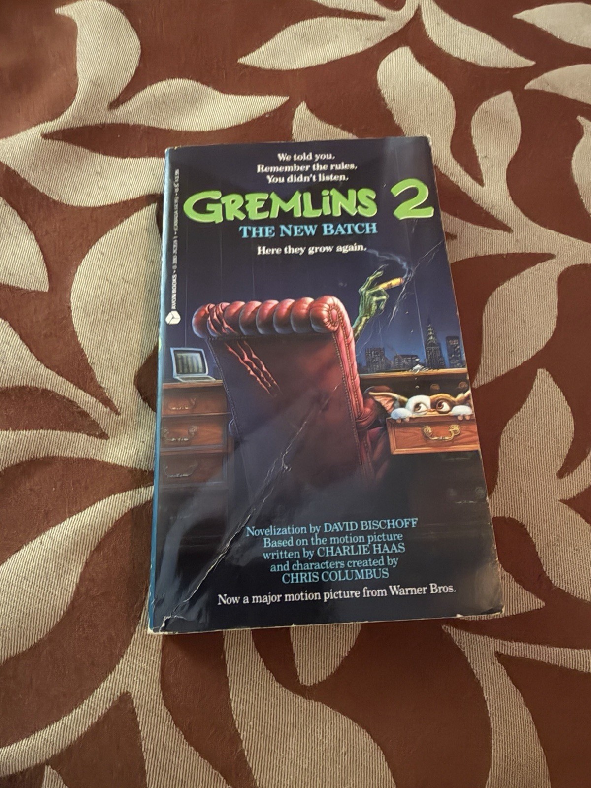 Gremlins 2: The New Batch David Bischoff (Avon, 1990) Movie Tie-In First Print