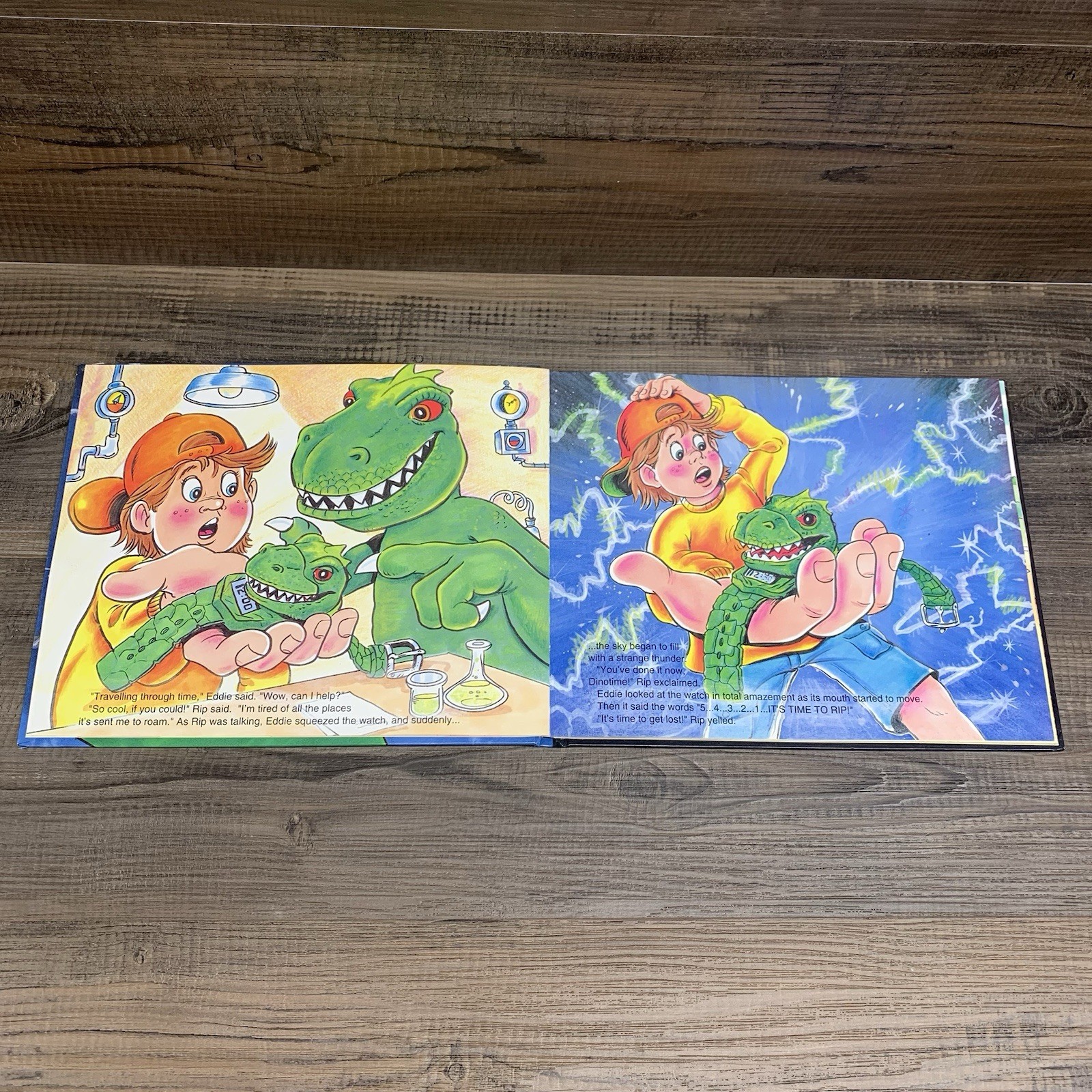 Vtg Rip Roaring Through Time Childrens Book Sounds Fun Dinosaurs Time Travel