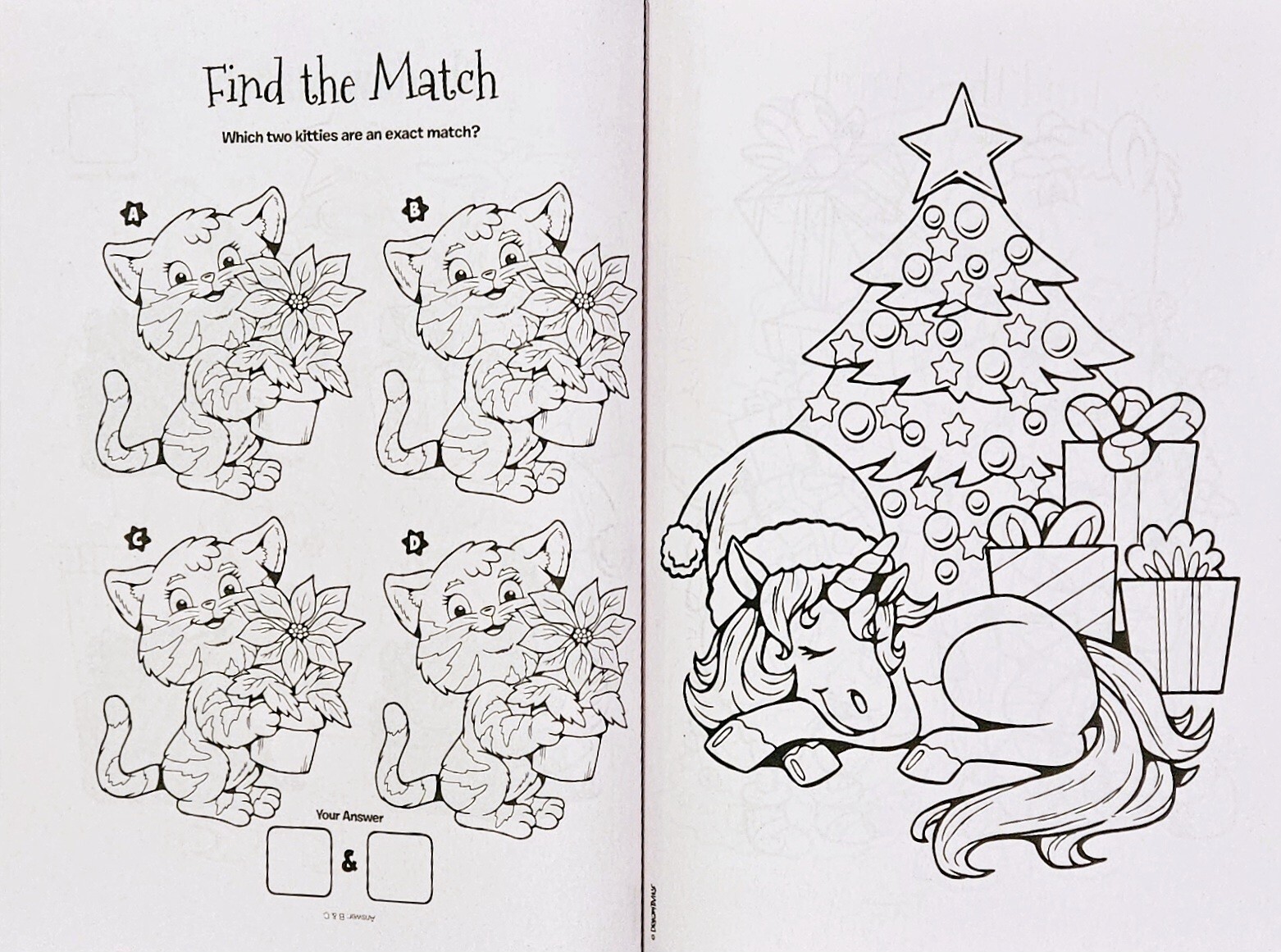 Christmas Coloring & Activity Book Set Of 4 Over 500 Pages!