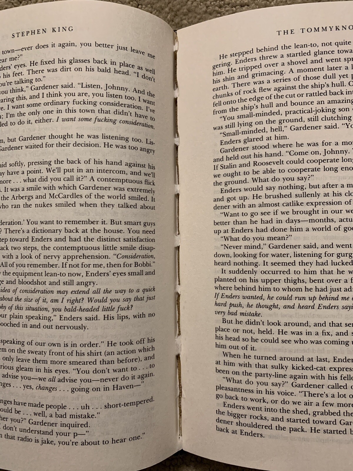 THE TOMMYKNOCKERS BY STEPHEN KING 1987 PUTNAM BOMC HCDJ FORMER LIBRARY BOOK