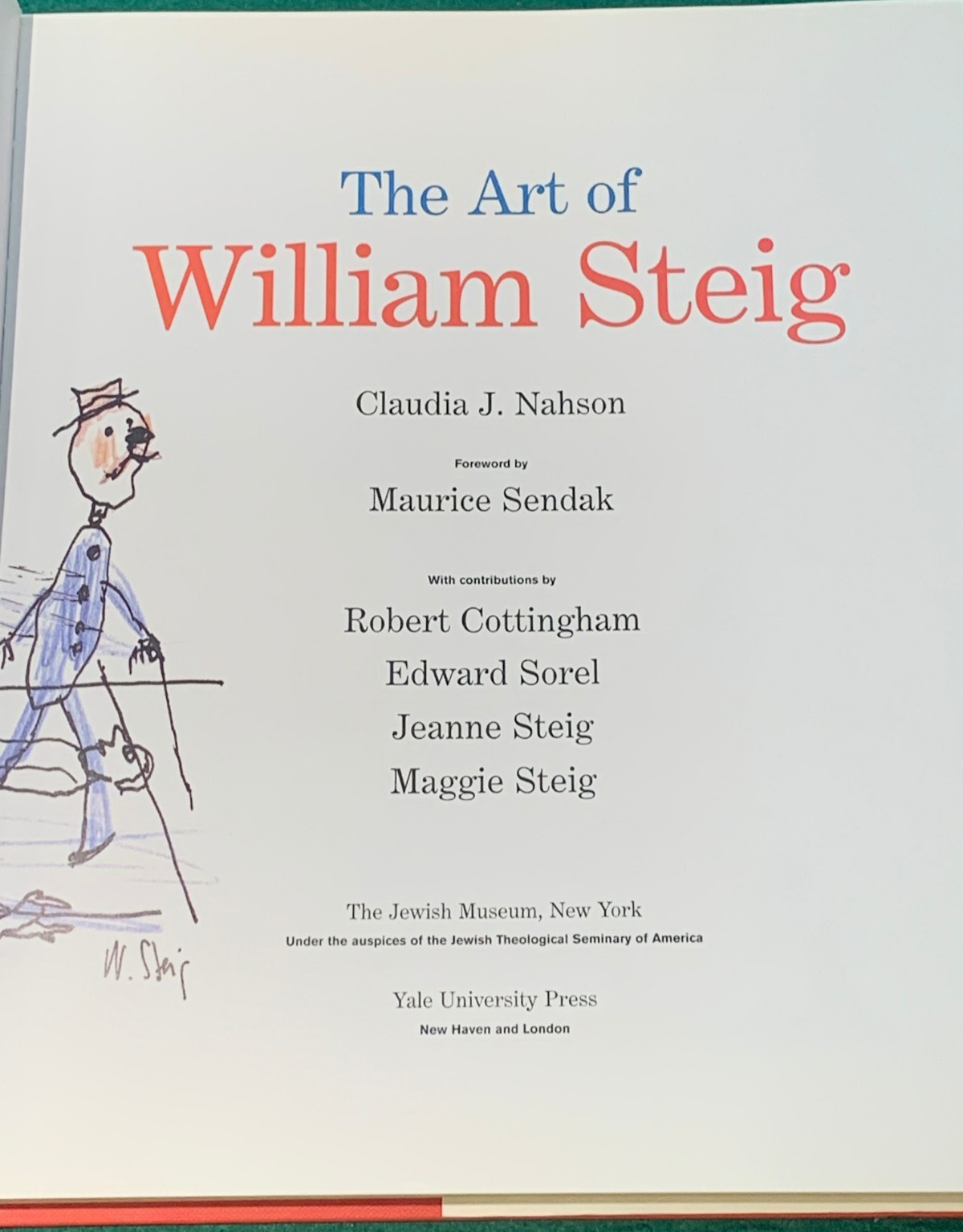 The Art of William Steig by Claudia J. Nahson SIGNED 1st/1st HC DJ 2007 Cartoons