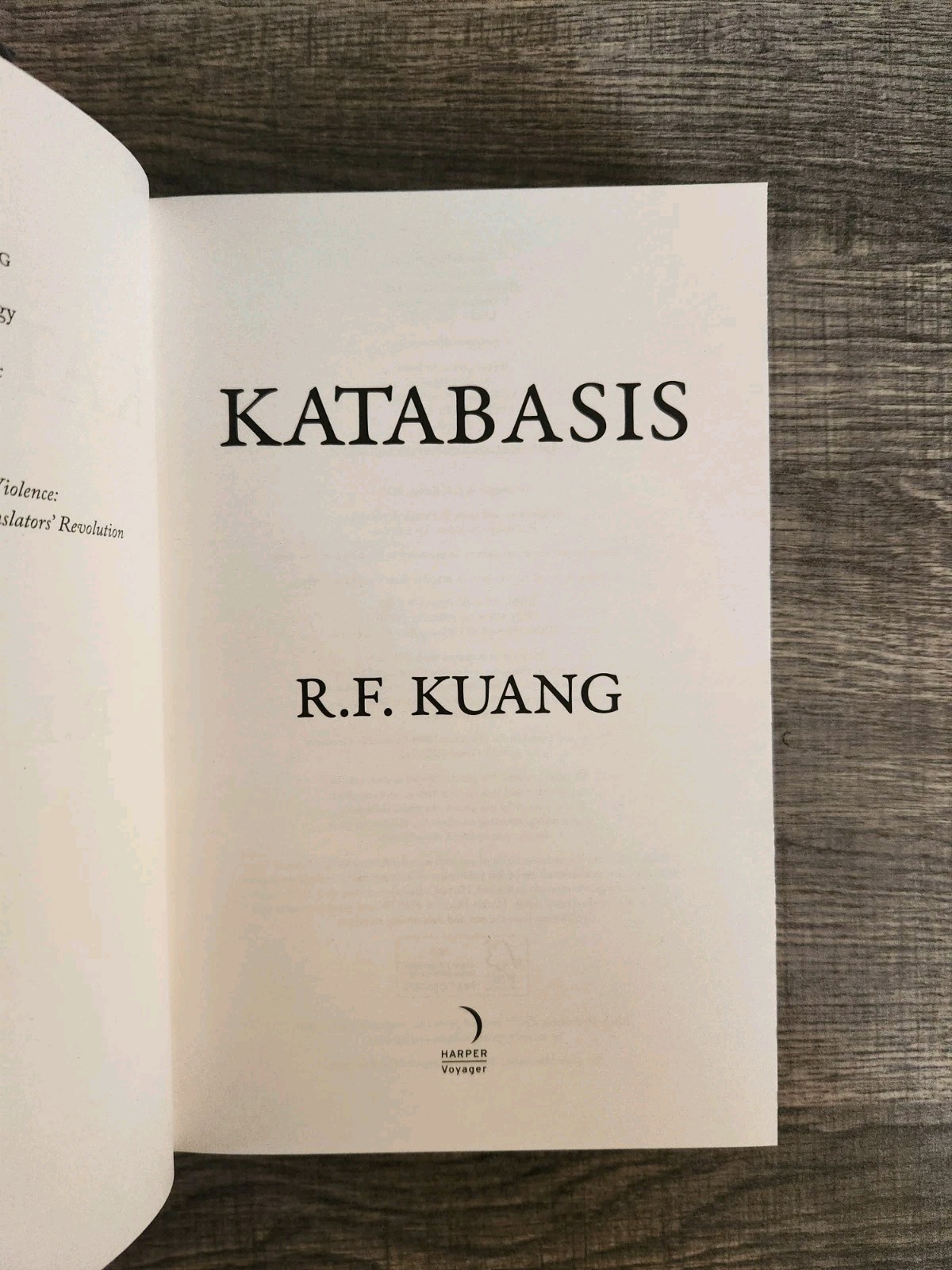 Katabasis by R.F. Kuang Waterstones Signed Exclusive Edition Sprayed Edges