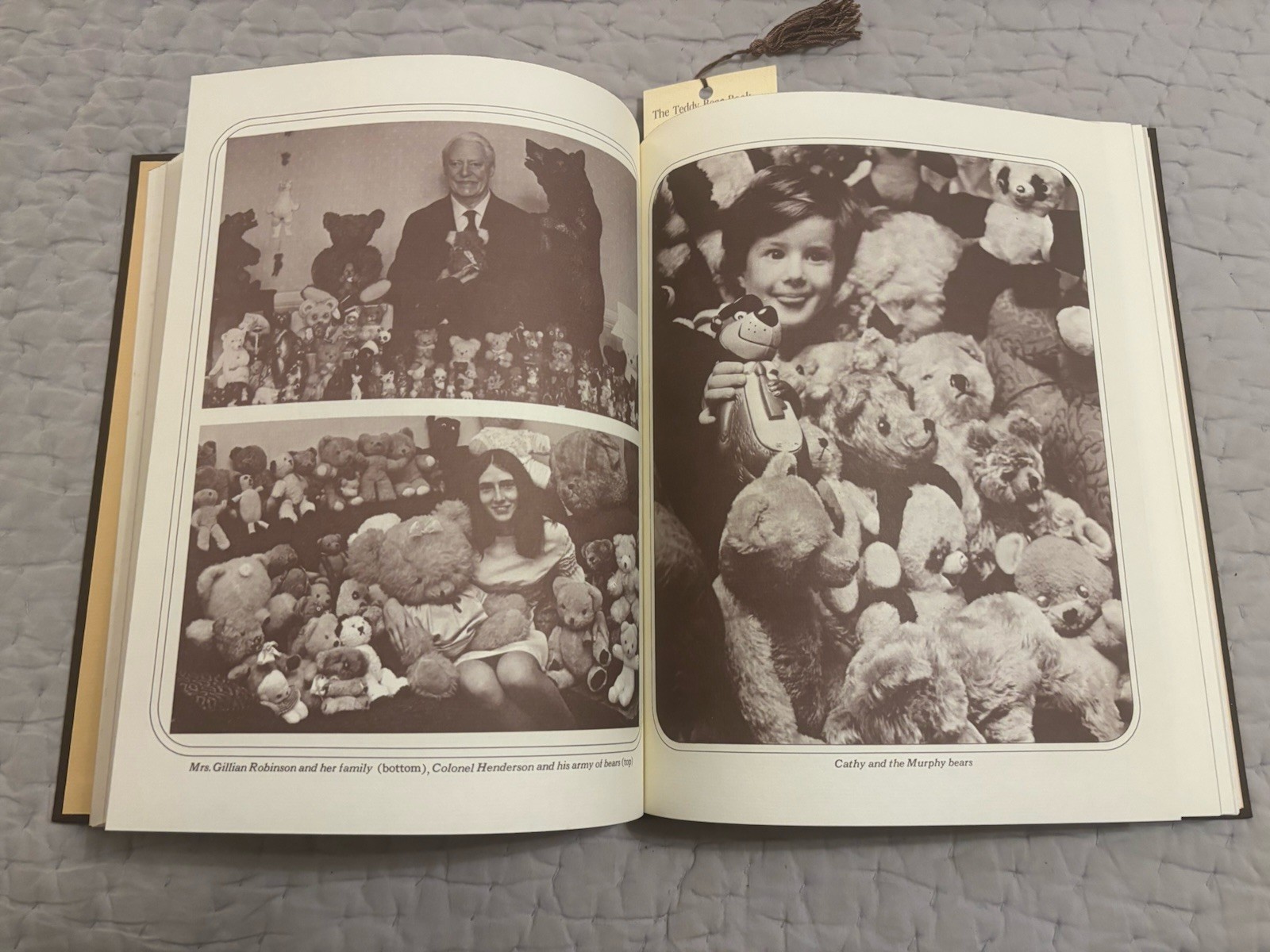 The Teddy Bear Book *FLAT-SIGNED* by Peter Bull and Numbered 0743 out of 10,000