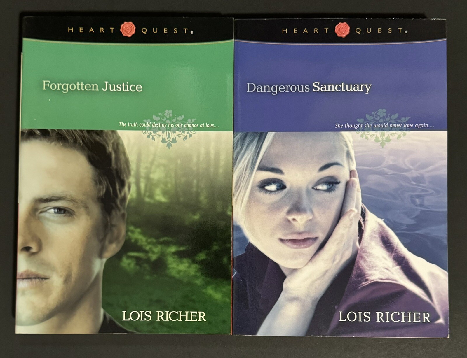 2 Lois Richer – Very Good Condition – Dangerous Sanctuary and Forgotten Justice