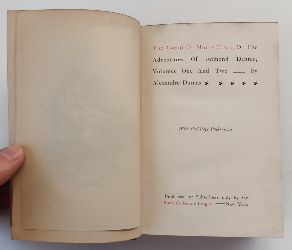 The Count of Monte Cristo by Alexandre Dumas – Book Collectors League – RARE