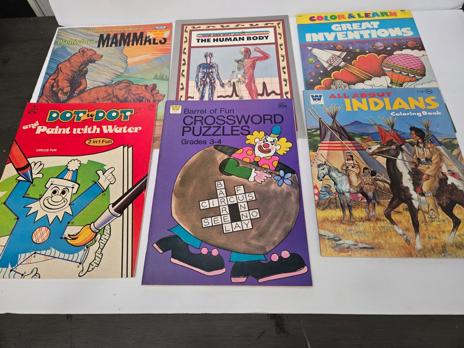 Pre-School and Elementary School Activity Books- Lot of 18- None of Pages Used