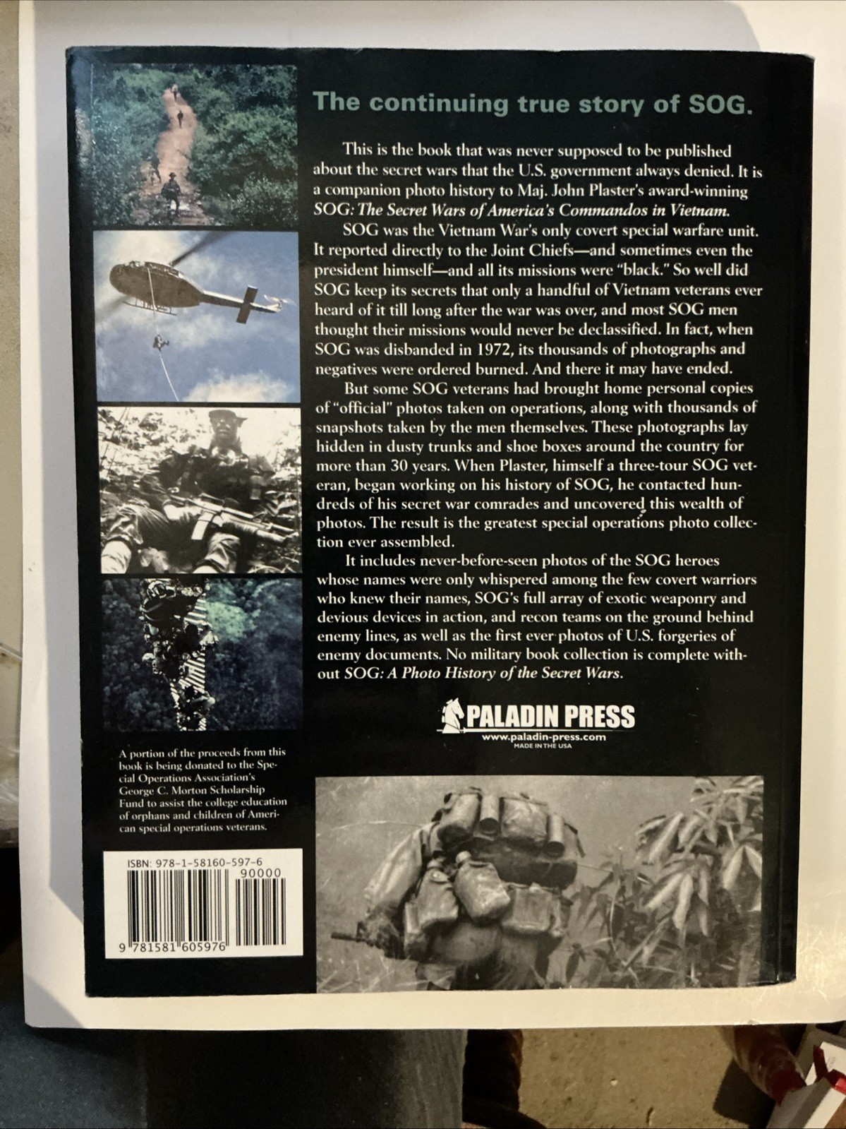 Sog: A Photo History of the Secret Wars John Plaster-Good