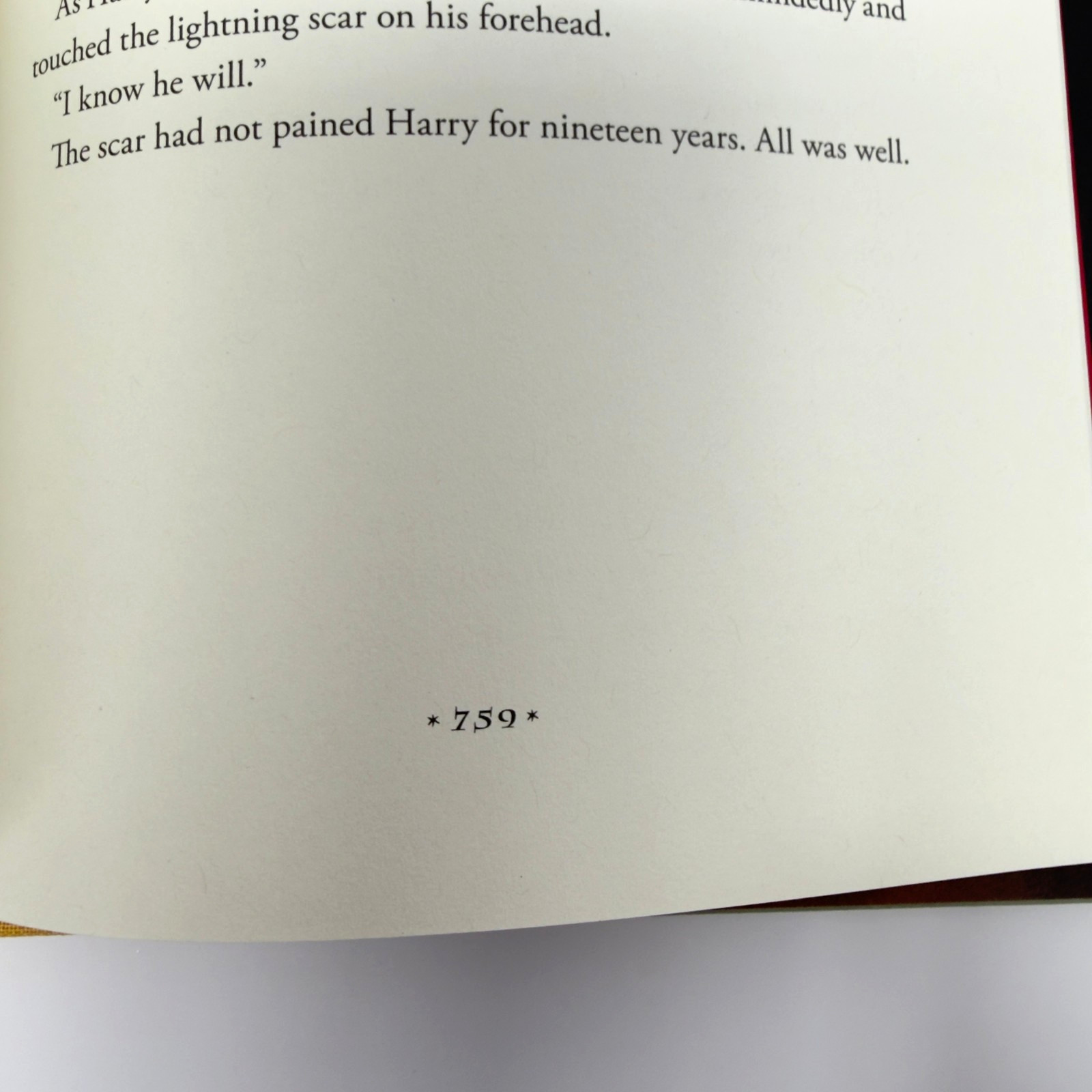Harry Potter Deathly Hallows 1st American Edition 759 Page Error HC DJ 2007