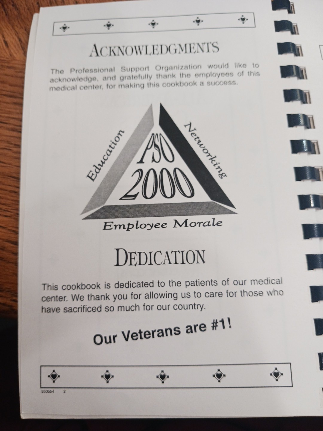 Morris Press Recipe Book-Employees of Indianapolis VA Medical Center