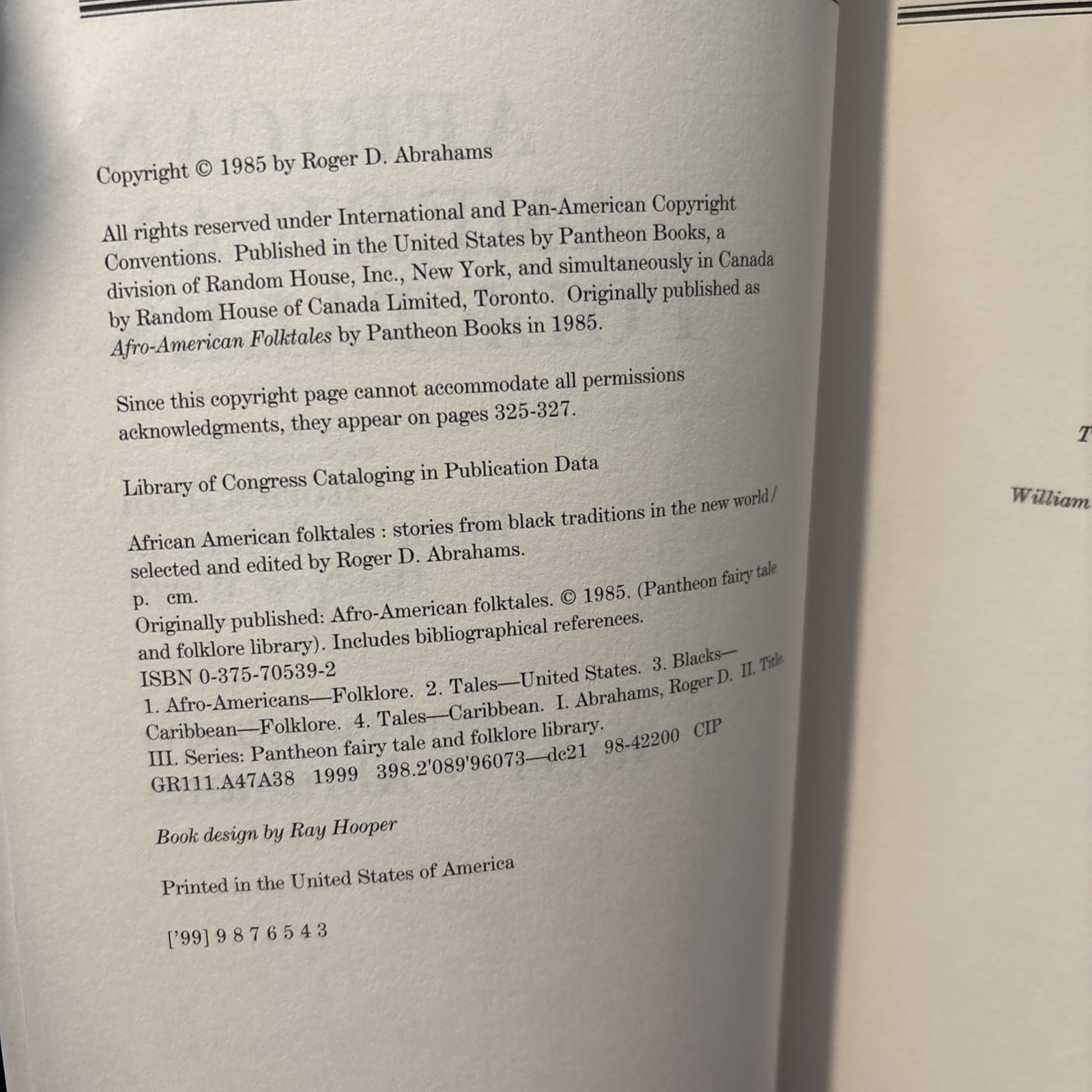 African American Folktales: Black Traditions in the New World – Roger Abrahams