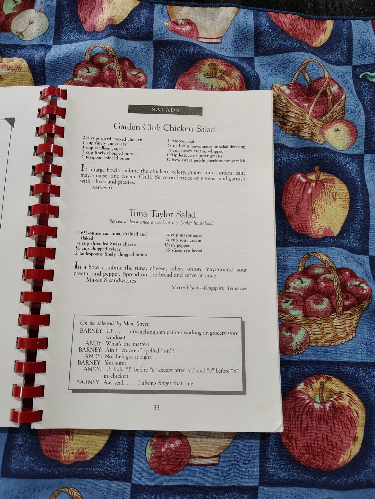 Aunt Bees Mayberry cookbook ken Beck and jim clark