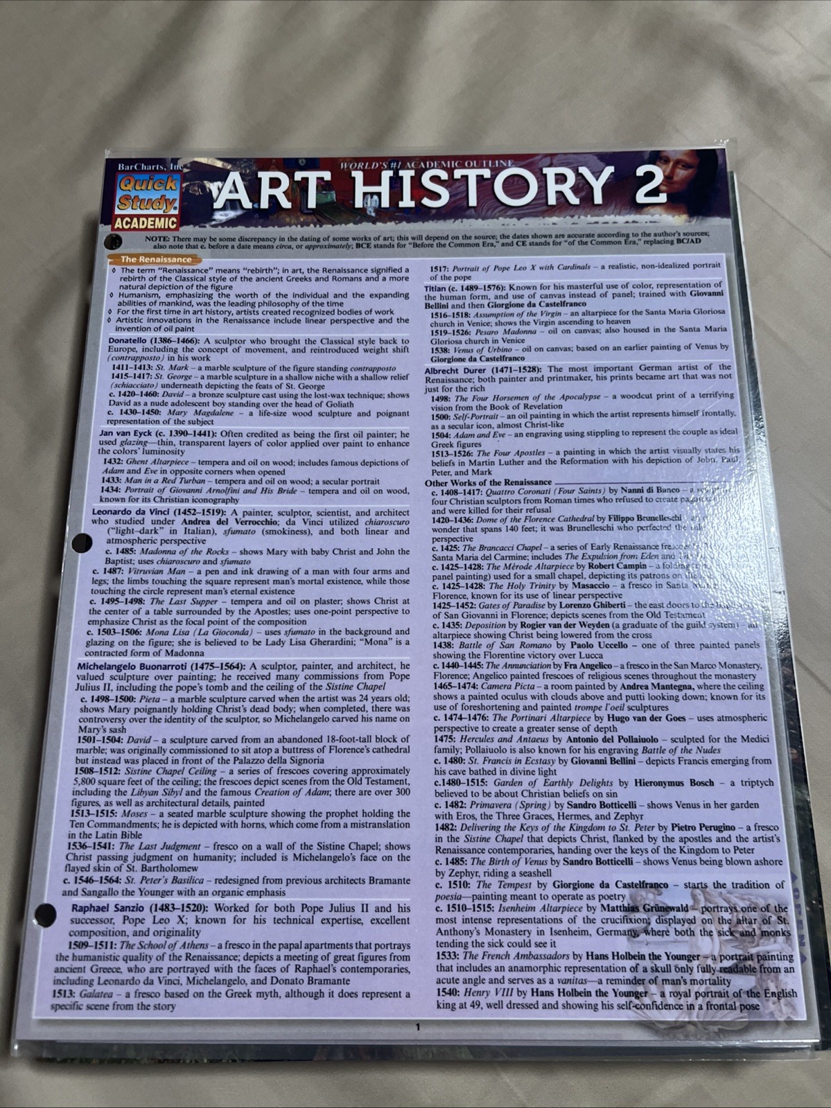 Quick Study Academic Art History 2 by Howard T. Katz (2010, Book, Other)