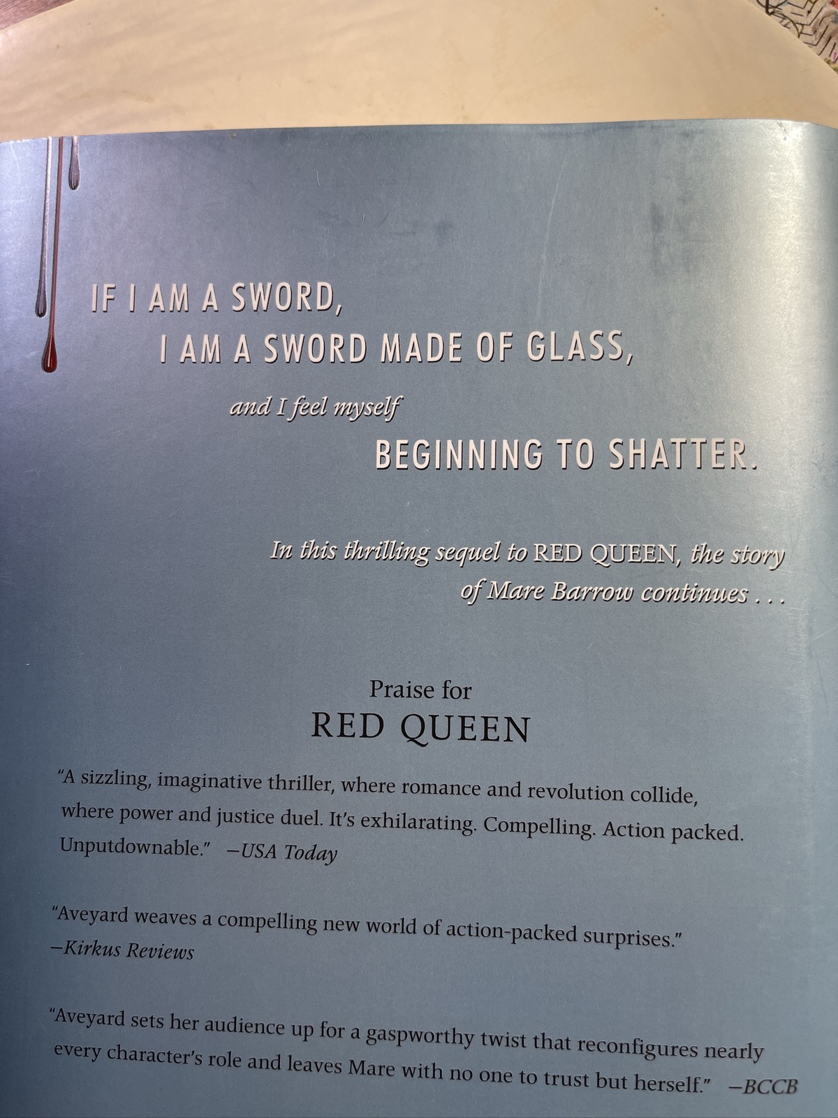 Glass Sword Red Queen Series Book 2 Victoria Aveyard Hardcover