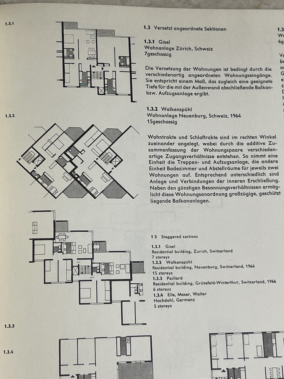 Hellmuth Sting-The Floor Plans In Multi-Story Apartment Buildings 1969 Germany