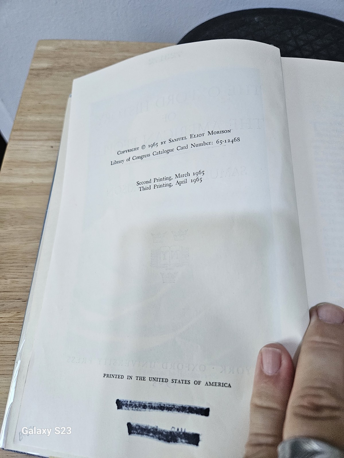 The Oxford History of the American People by Samuel Eliot Morison 1965 Hardcove