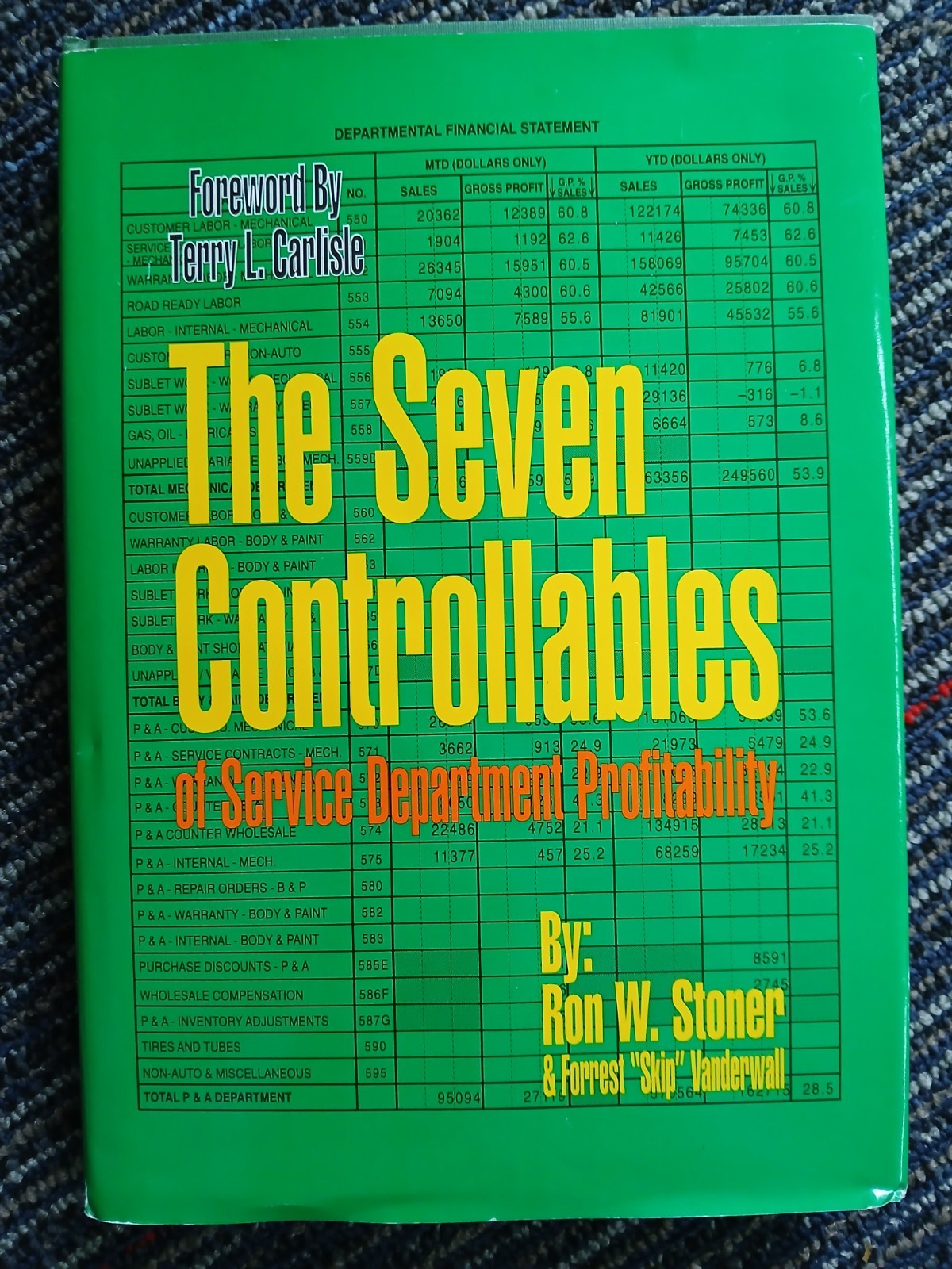 The Seven Controllables of Service Department Profitability By Ron W. Stoner