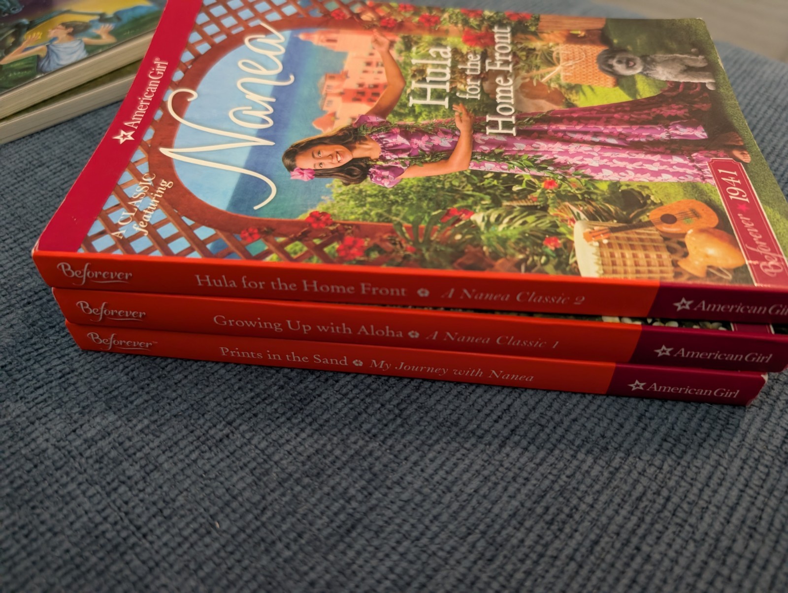 american girl nanea Books Lot Of 3 Prints In The Sand , Growing Up With Aloha ,