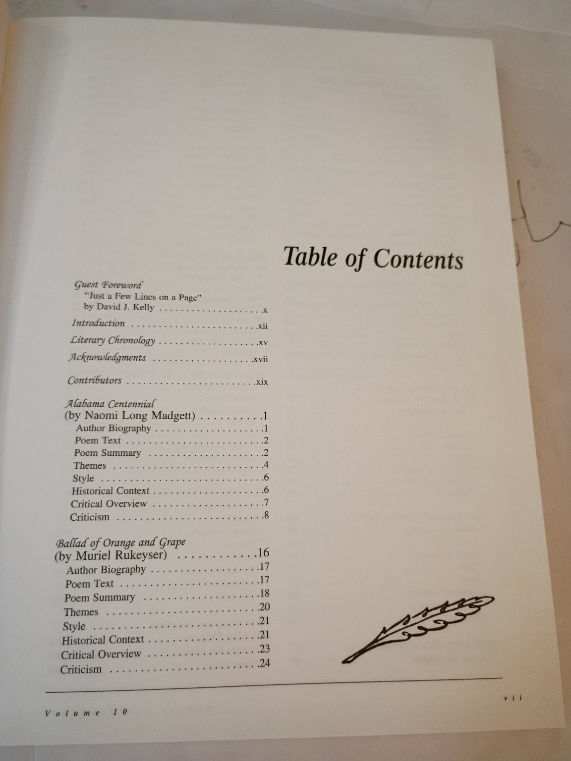 Poetry for Students Volume 10 Michael L. LeBlanc 2001 Literary Criticism Gale