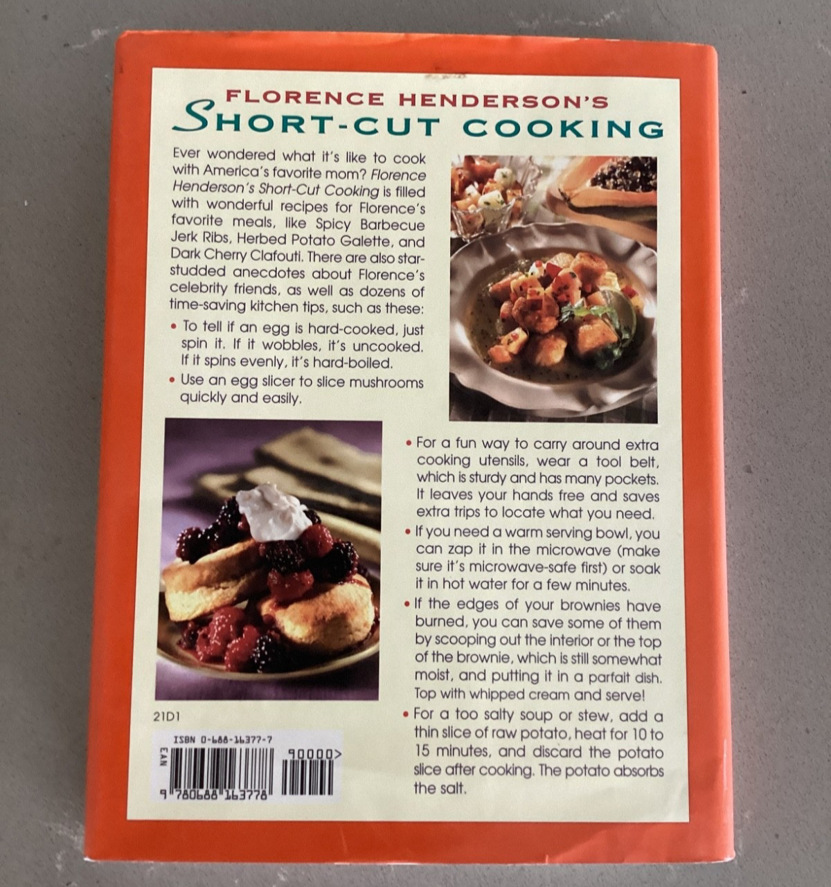 Florence Henderson’s Short-Cut Cooking First Edition Cookbook