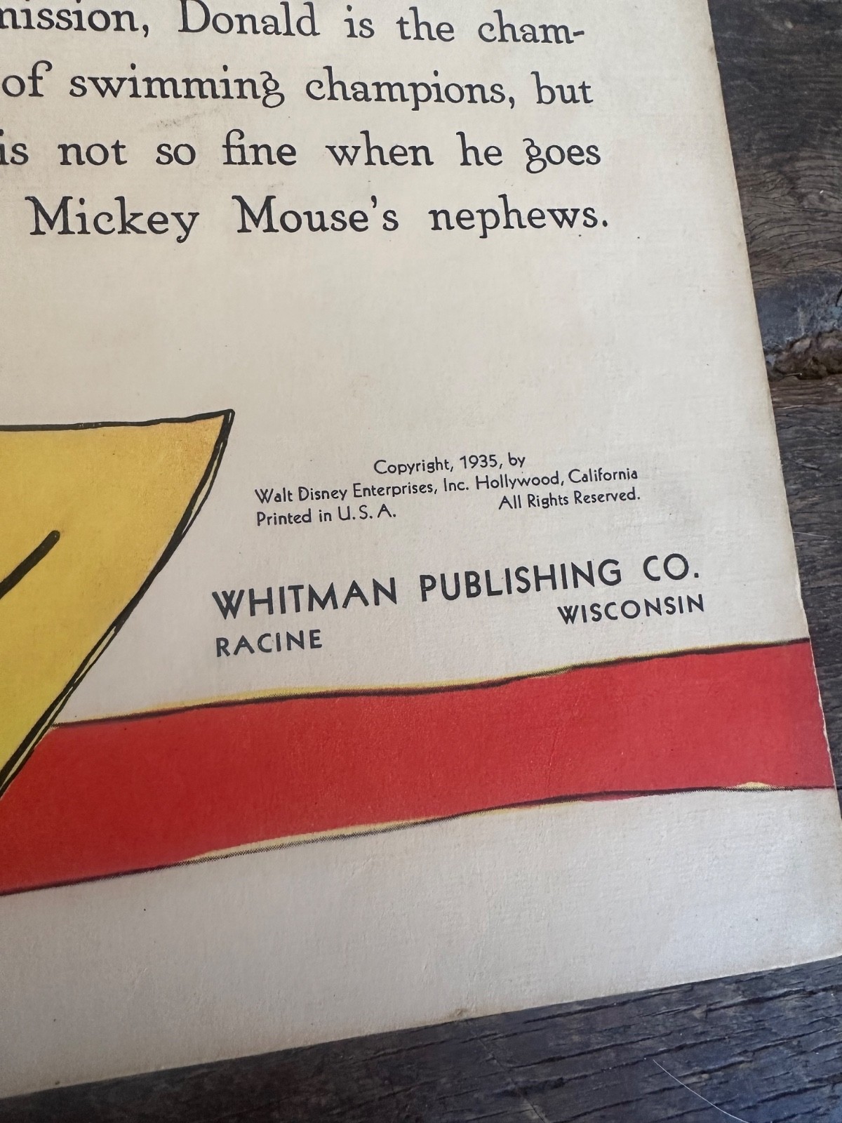 1935 Walt Disney’s Donald Duck Book Whitman Publishing Original!