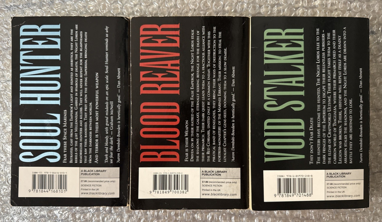 Warhammer Night Lords Trilogy 3 Book