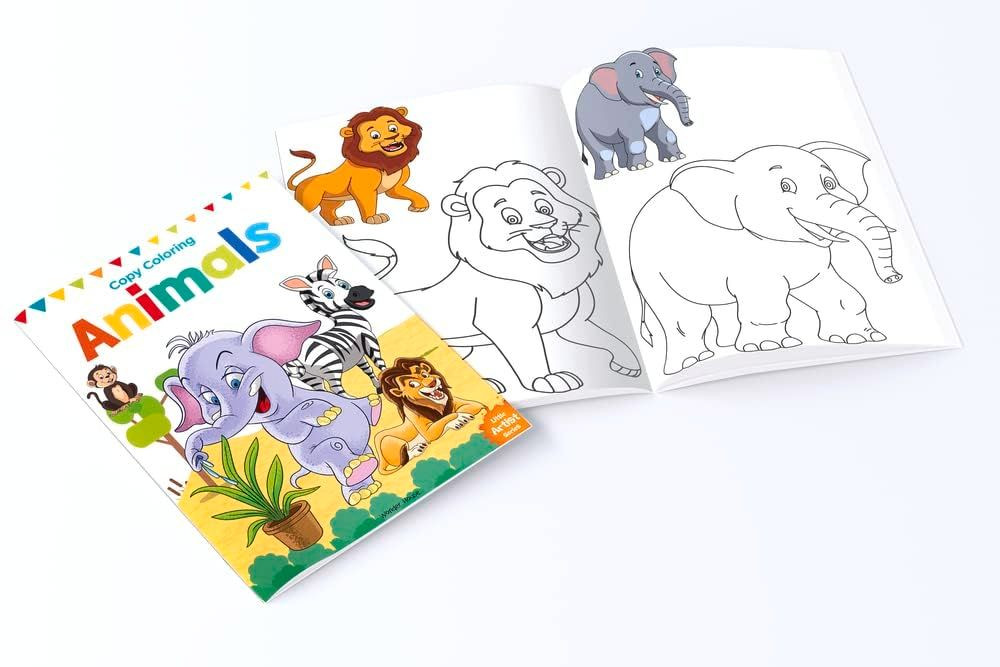 Colouring Books Boxset: Pack of 12 Copy Colour For Children Multicolor
