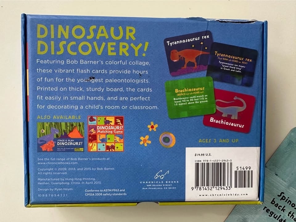 My First Dinosaurs! Flash Cards by Bob Barner (2015, Cards,Flash Cards)