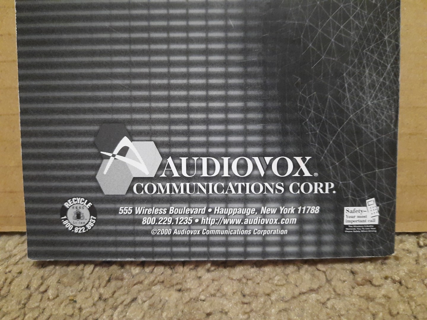 Audiovox Cellphone Phone CDM-135 & CDM-135XL Owner Operating Manual 115 Pages