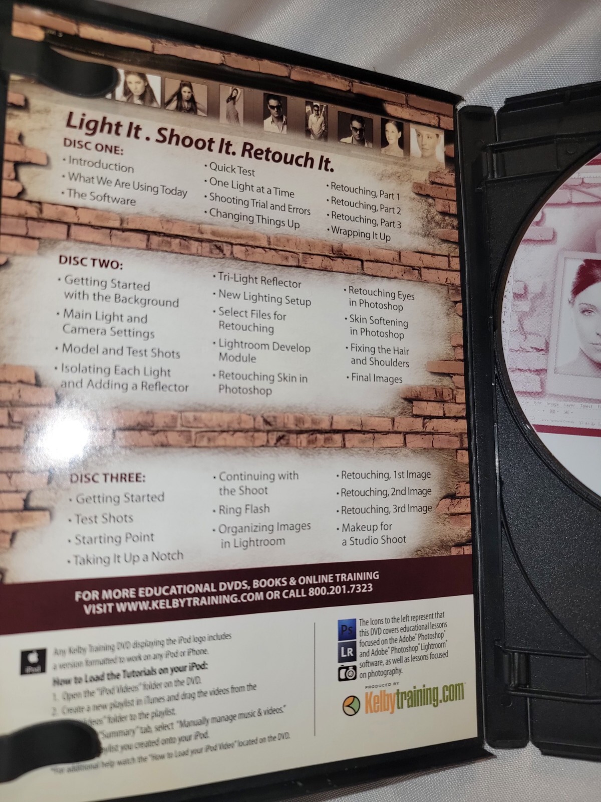 Light It Shoot It Retouch It 3 DVD Set Scott Kelby Photo Photoshop Training