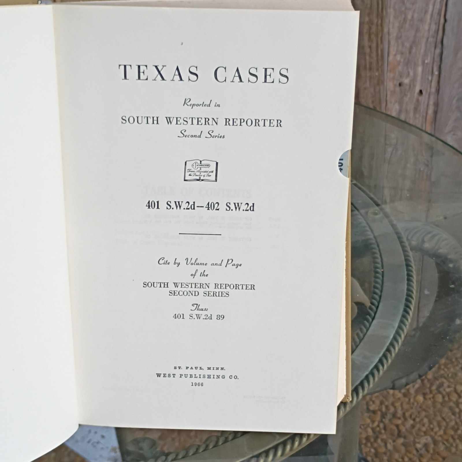 West Publishing South Western Reporter 2d 387-402 (1966) HC Texas Cases