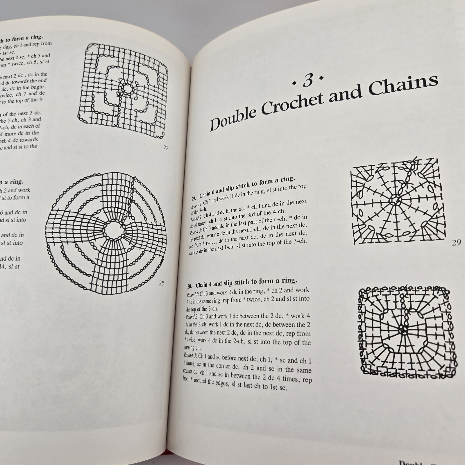 Lot of 2 Crochet Books by Linda P Schapper 1985 & 1987 Stitch Designs, Blocks