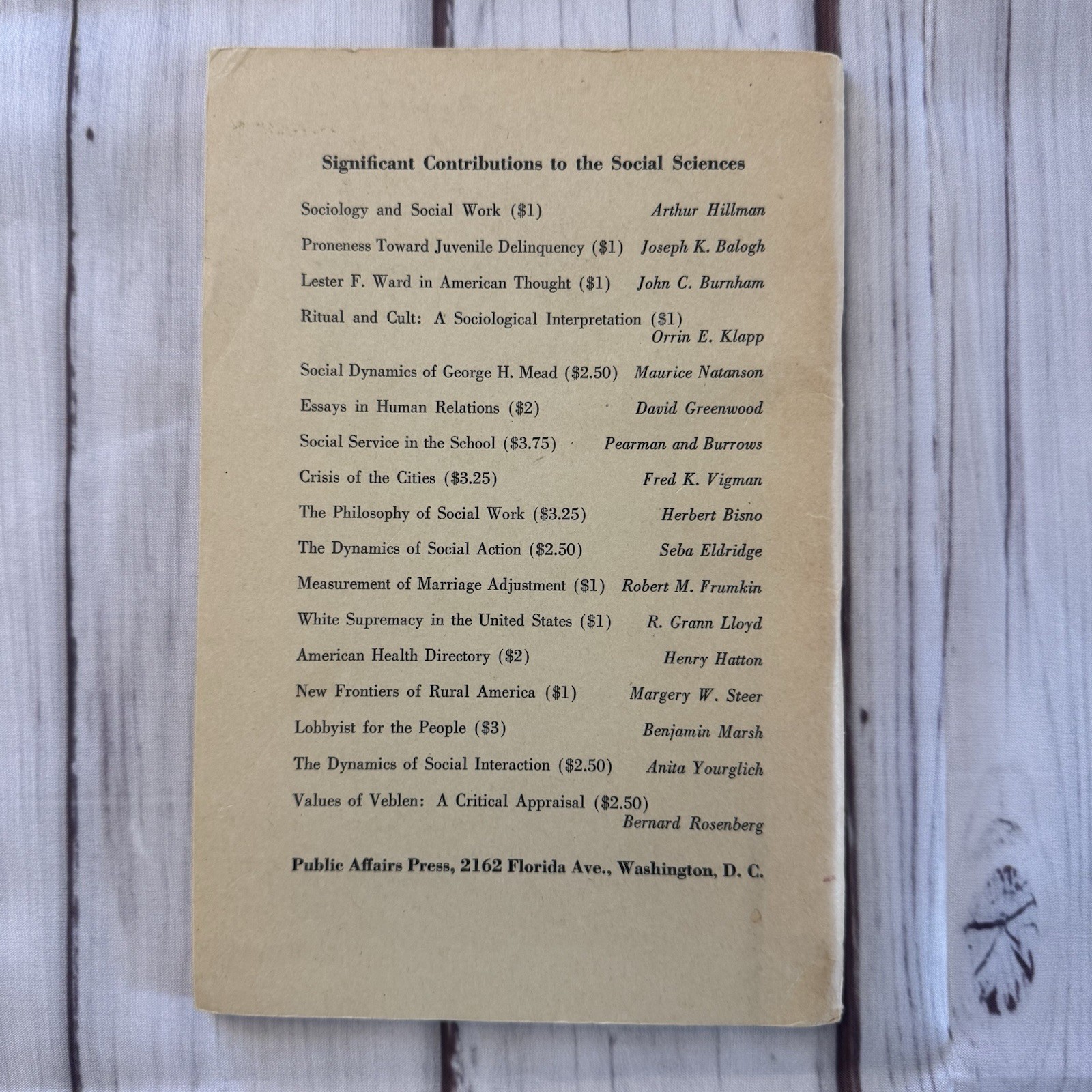 Ritual and Cult: A Sociological Interpretation By Orrin E. Klapp 1956
