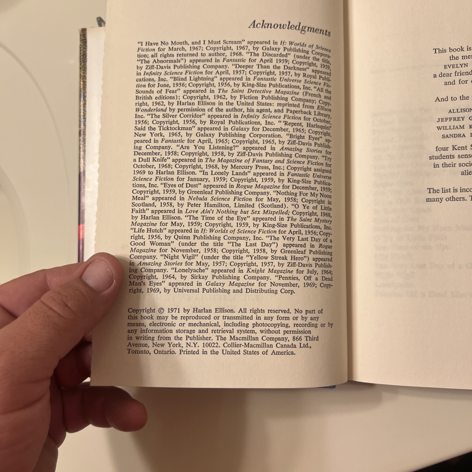 Alone Against Tomorrow by Harlan Ellison HB DJ 1971 Book Club Edition