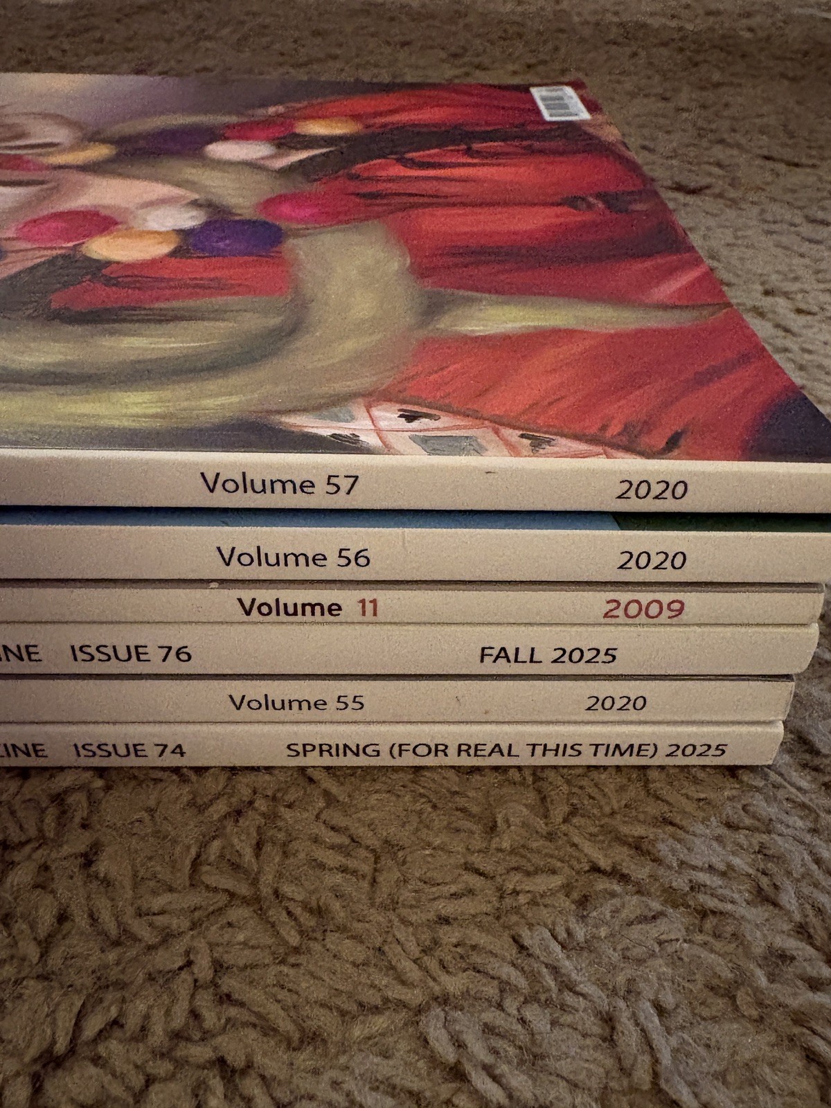 Hi Fructose Magazine Lot of 6 Issues 2009-2025 Volumes 11 55 56 57 74 76