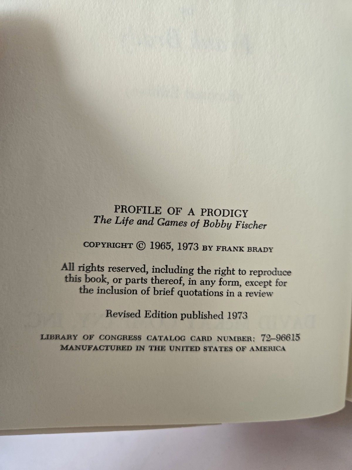 Lot 5 Bobby Fischer Chess Books, Second Piatgorsky Cup, Profile of Prodigy