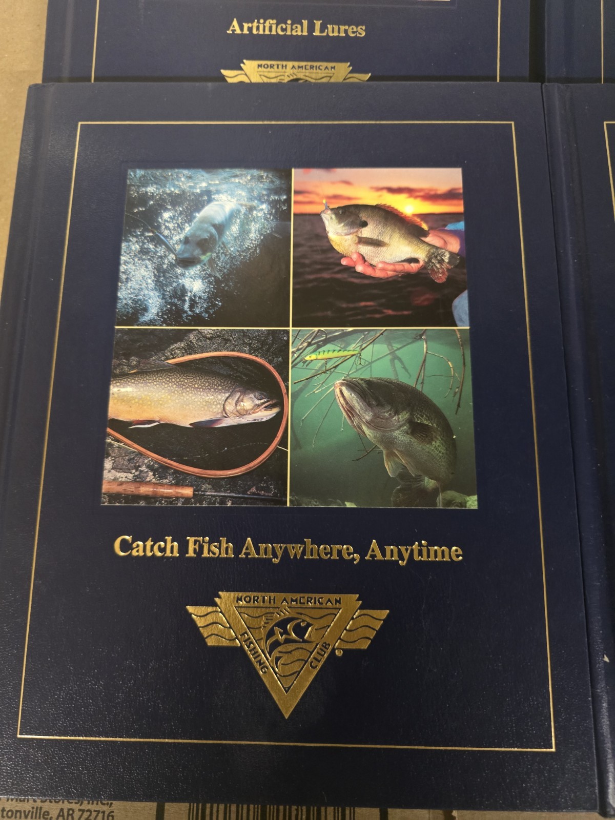 New North American Fishing Club Lot Of 4 Artificial Lures, Catch Large Etc Books