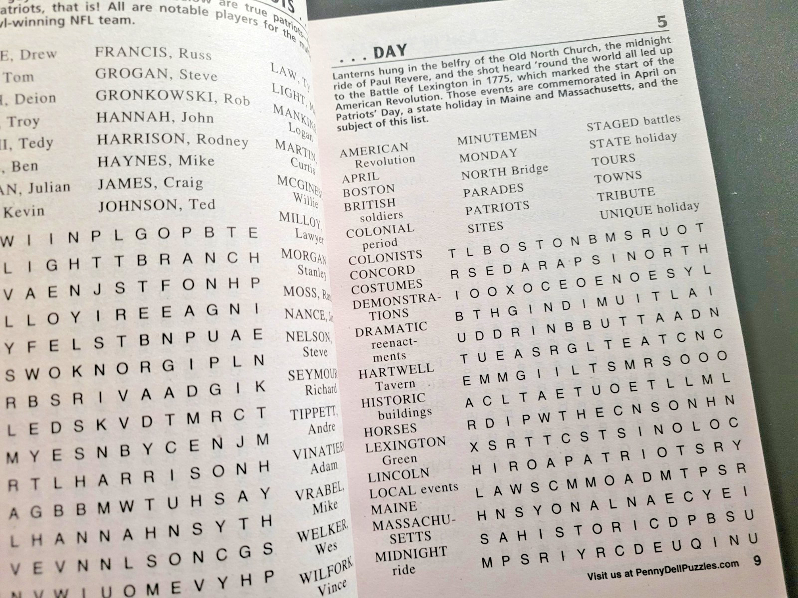 Lot of 3 Penny Press Family Fun & Easy Word Seek Puzzles – Hours Of Solving Fun!