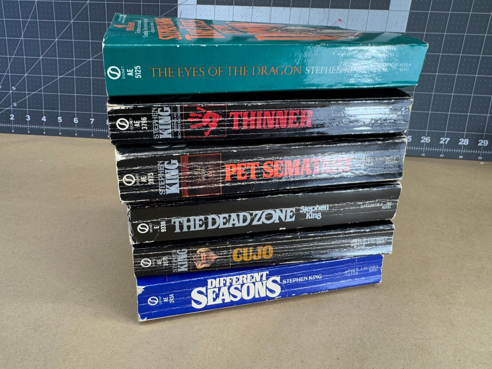 Stephen King PB Lot 6 Vtg Cujo DEAD ZONE Thinner PET SEMATARY Different Seasons