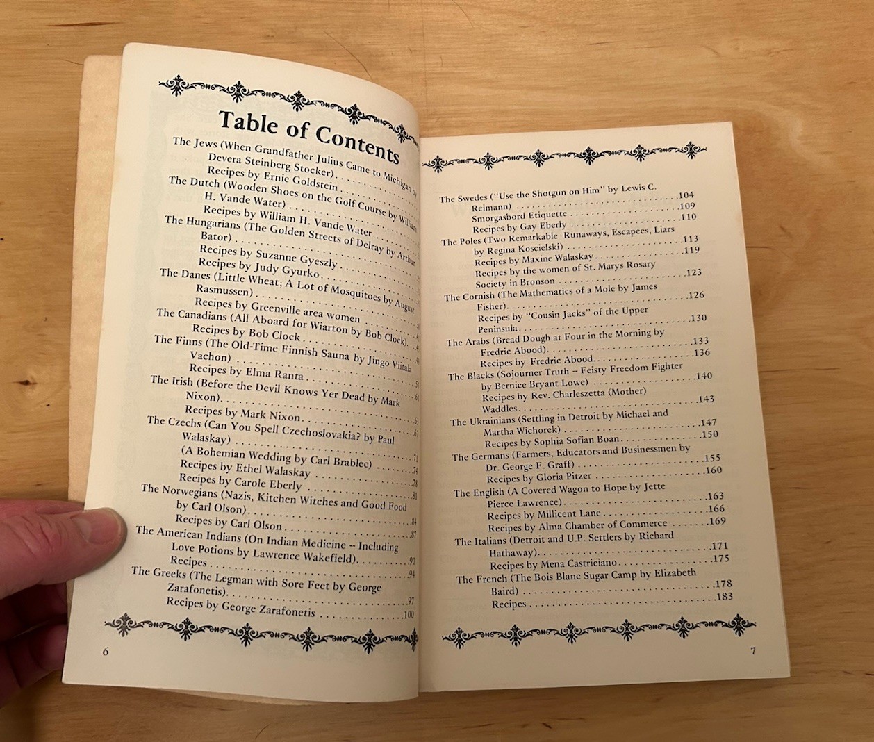 1979 Our Michigan Ethnic Tales & Recipes by Carole Eberly Paperback Cookbook