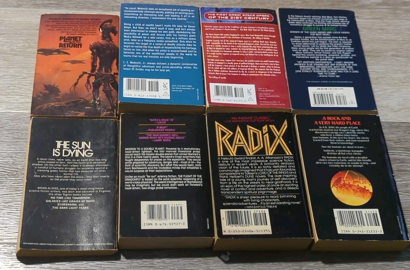 Vintage Science Fiction 8 book lot. Space Opera paperbacks