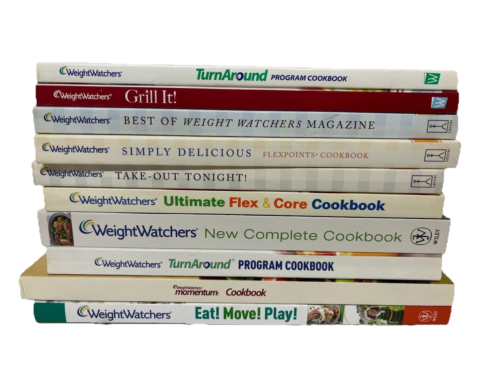 Weight Watchers Lot Of 10 Cookbooks VERY GOOD
