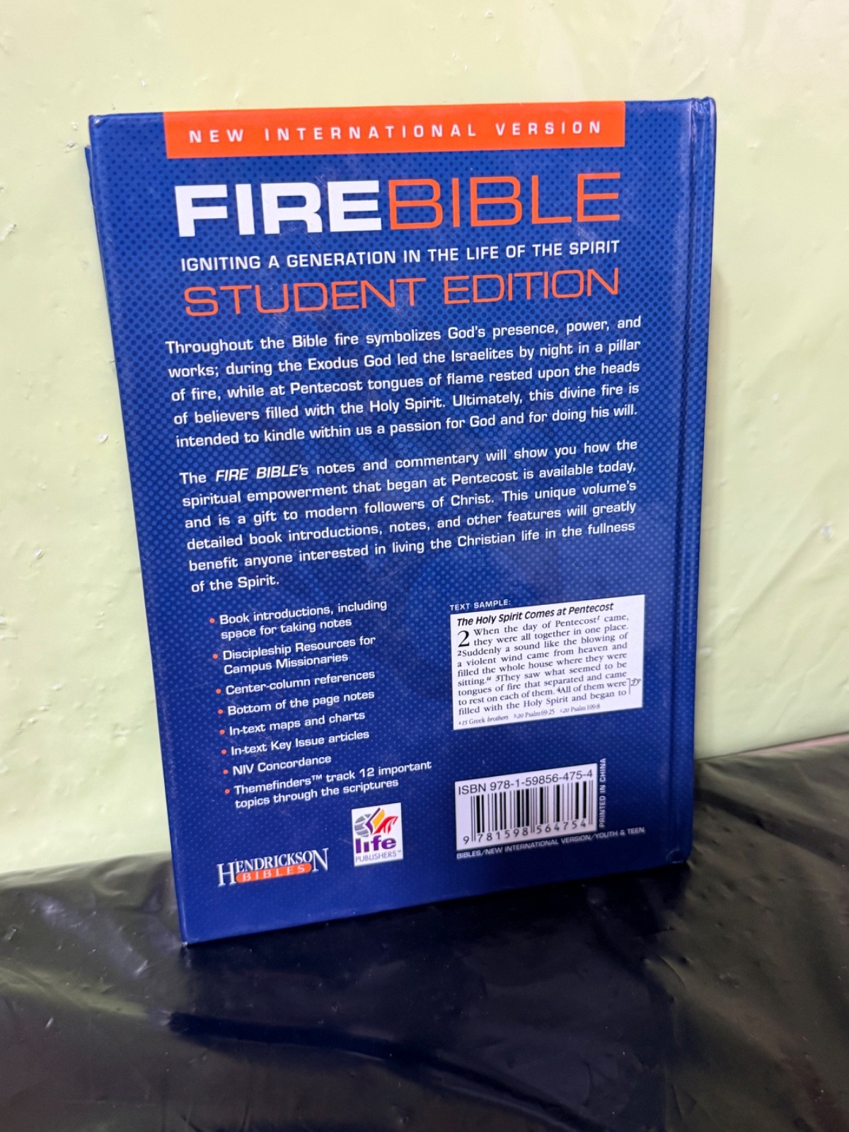Fire Bible NIV Student Edition Hendrickson Bibles New International Version