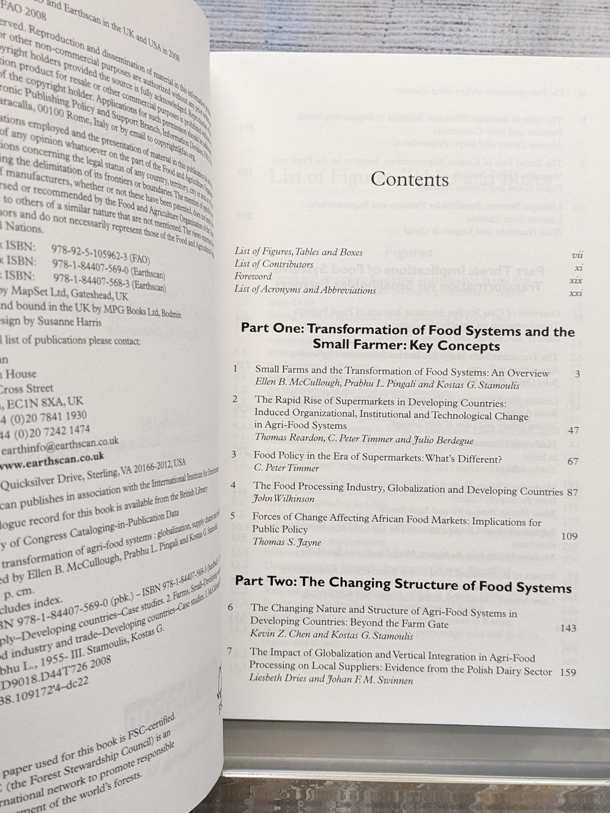 Transformation of Agri-Food Systems, Globalization, Supply Chains 2008 PB Book