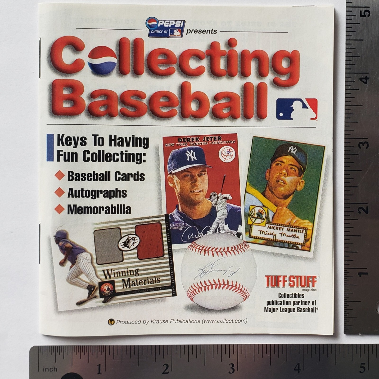 Vintage 2001 Pepsi Collecting Baseball Cards Booklet Magazine Comic MLB Mint