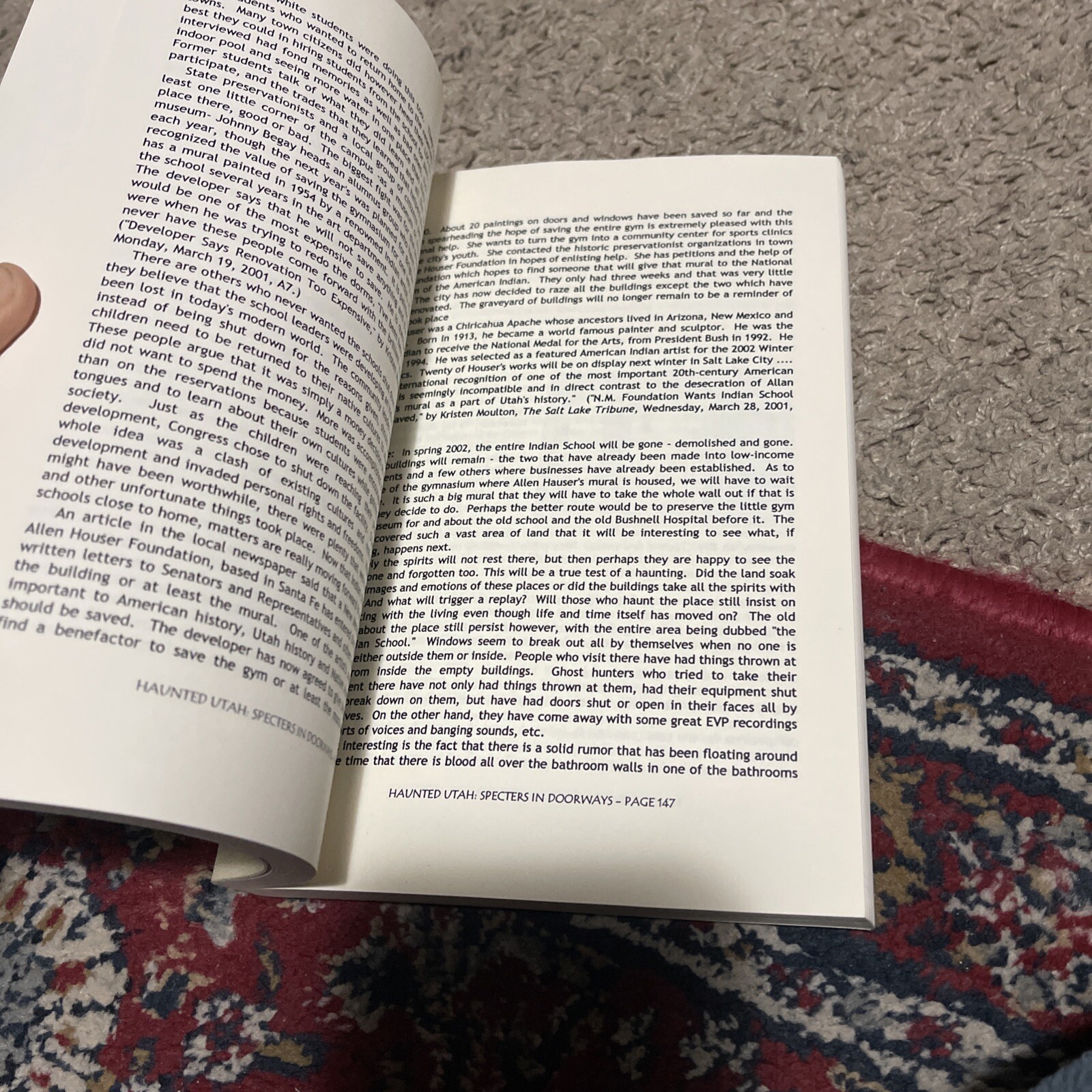 Specters in Doorways By Linda Dunning History, And Hauntings Of Utah 1st Edition