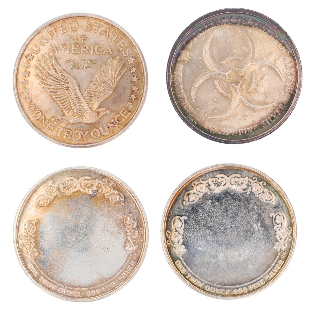Assorted 1 oz .999 Fine Silver Rounds / Bar Variety Collection Set of 34